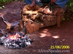 Traditional blacksmith set-up