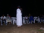 Bobo Ashanti priest addresses the gathering