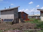 Public toilet at Ugandan market