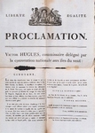 Proclamation of the abolition of slavery by Victor Hughes in the Guadeloupe, the 1st November 1794