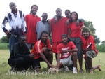 Our football team including 2 Kenyans